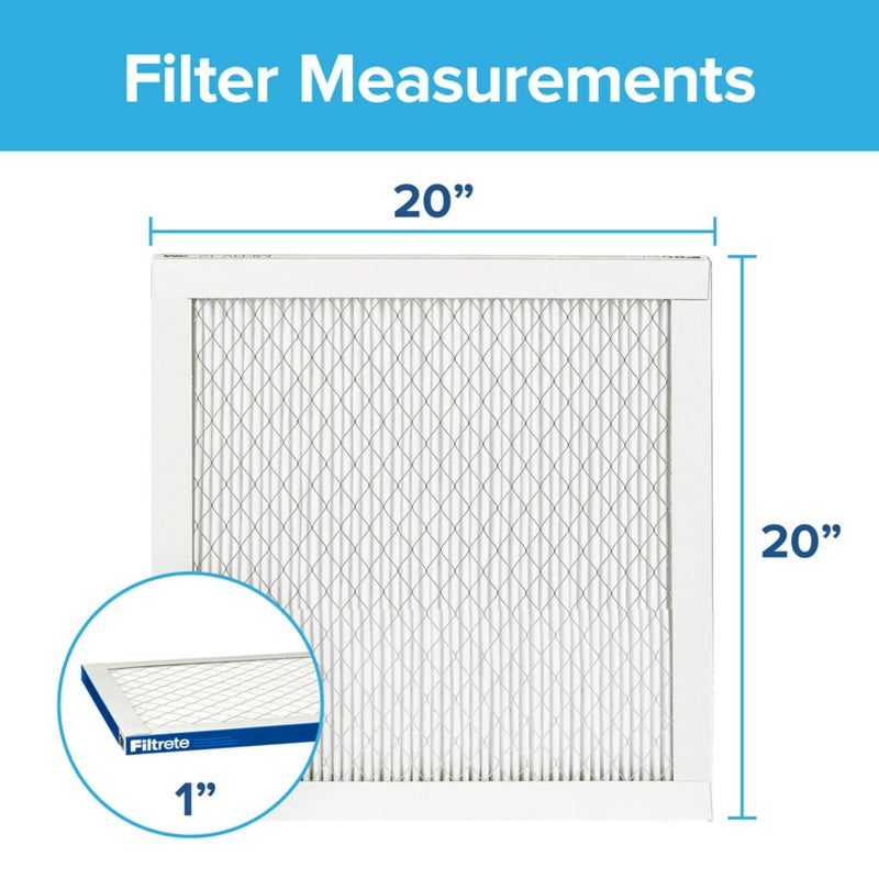 Filtrete 20x20x1 AC Furnace Air Filter, MERV 13, MPR 2200, Elite Allergen, Bacteria & Virus Filter, 3-Month Pleated 1-Inch Electrostatic Air Cleaning Filter, 6-Pack (Actual Size 19.69x19.69x0.78 in) - Image 2
